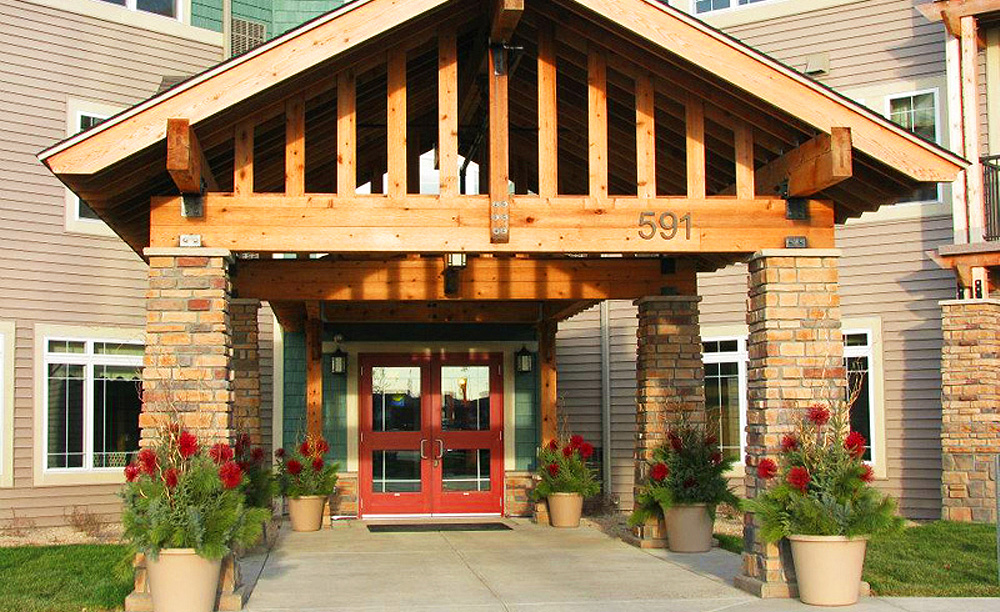 Exterior of Auburn Meadows Entrance