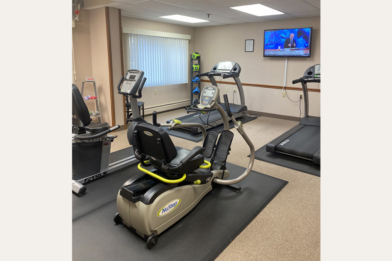 Fitness center at Talheim Apartments in Chaska